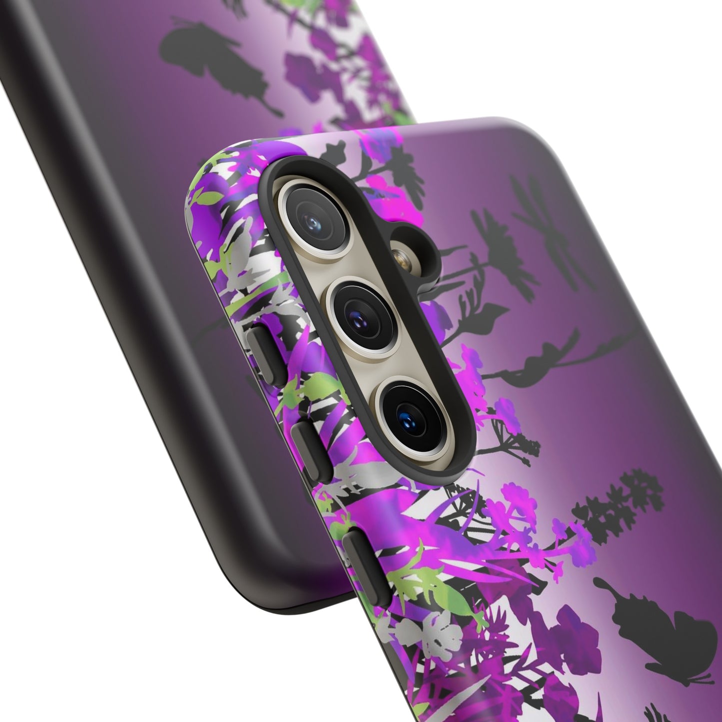 Samsung Galaxy Series Tough Case-Phone Case: Dreamscapes [Dark Purple Border]