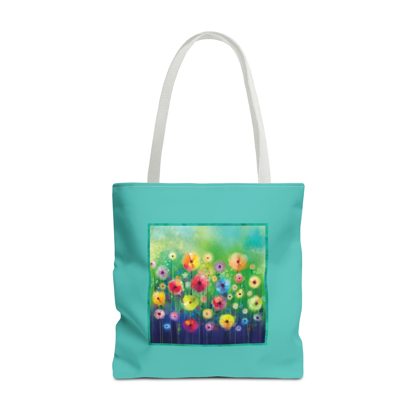 Tote Bag:  large-18x18;  "Year of Art" [Flowers in Field-SM]