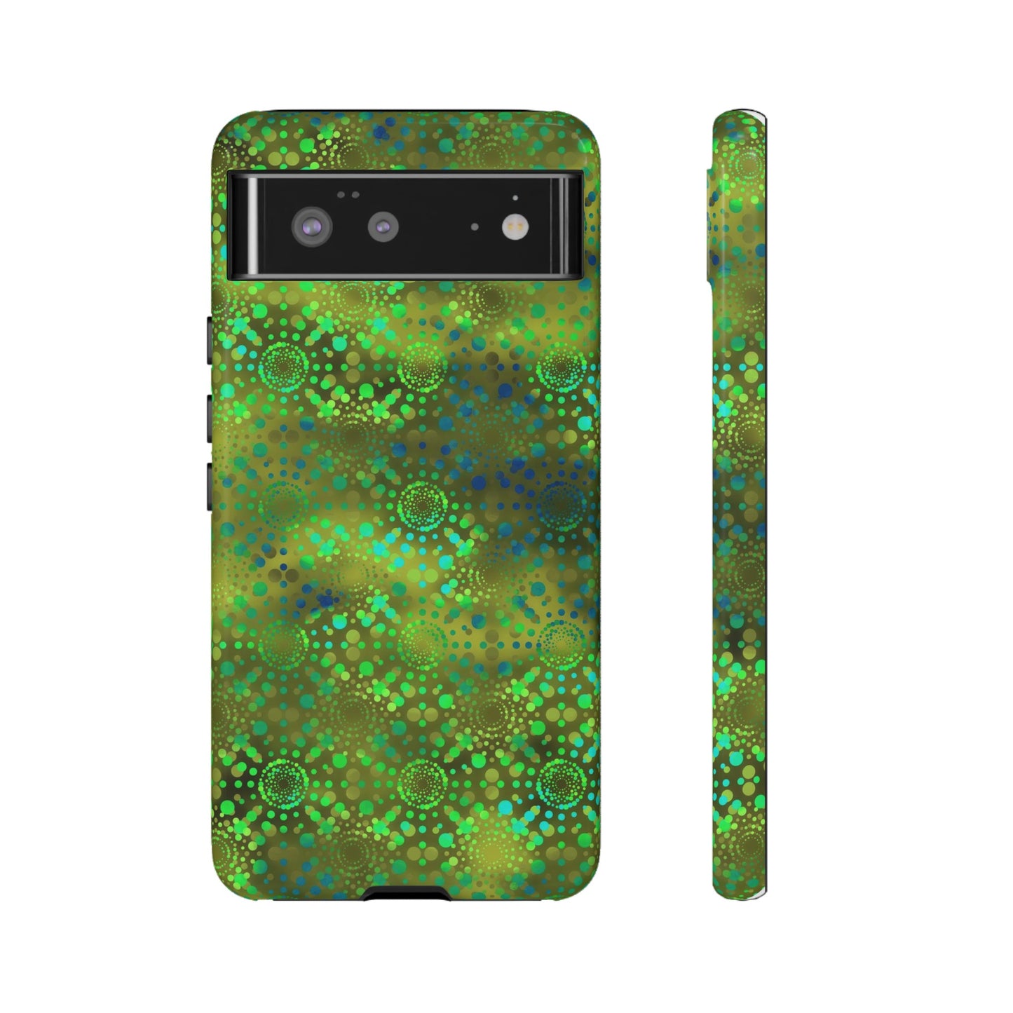 Google Pixel Tough Case-Phone Case: Dreamscapes [Green Kaleidoscope]