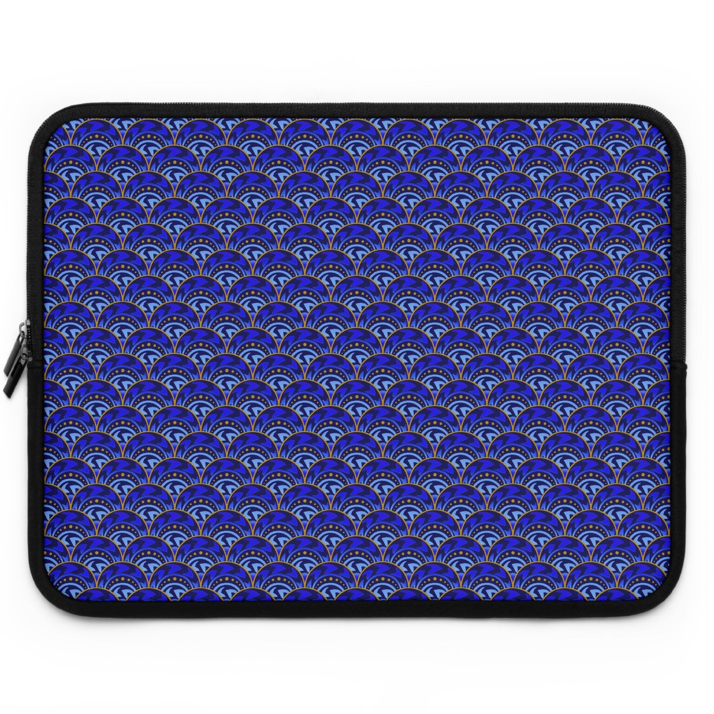 Laptop Sleeve :  Celestial [Blue/Gold-Scallops]