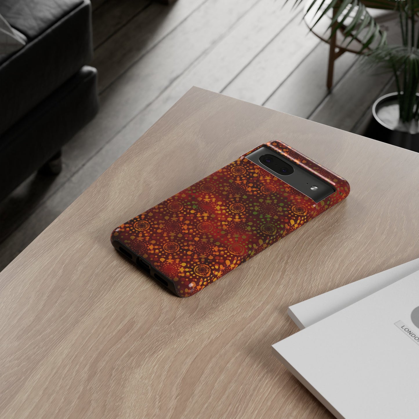 Google Pixel Tough Case-Phone Case: Dreamscapes [Red Kaliedoscope]