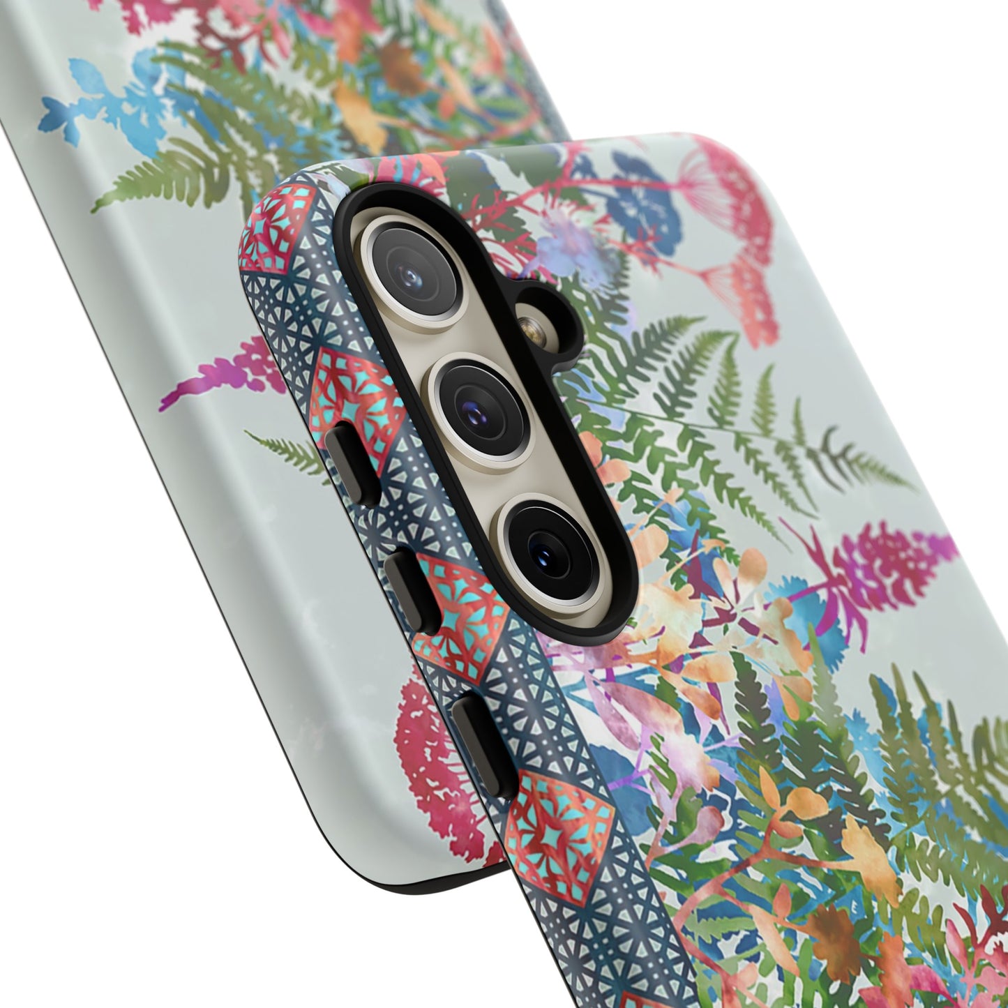 Samsung Galaxy Series Tough Case-Phone Case:  Haven [Flower Border 2]