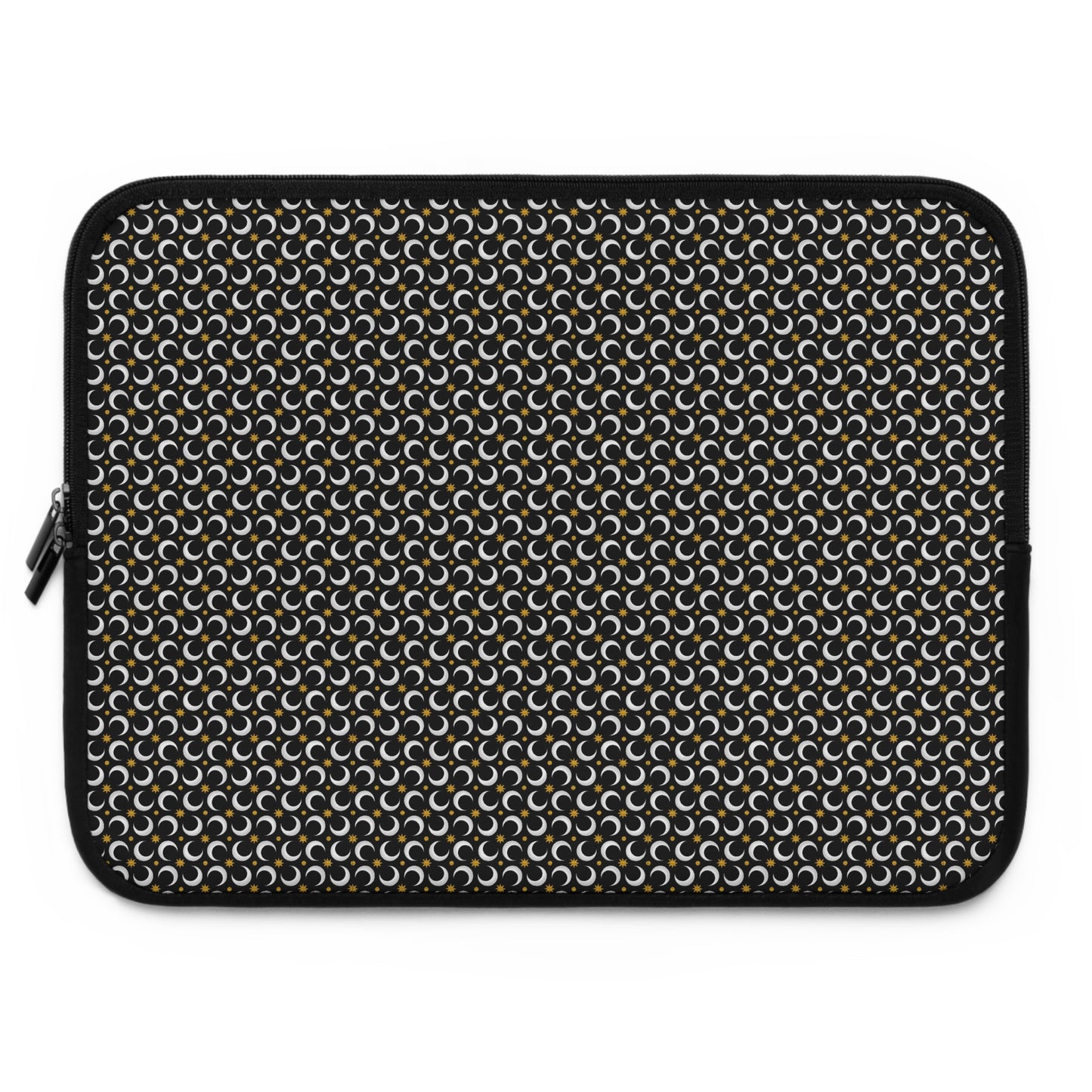 Laptop Sleeve:   Celstial [Black Moon and Gold Stars]