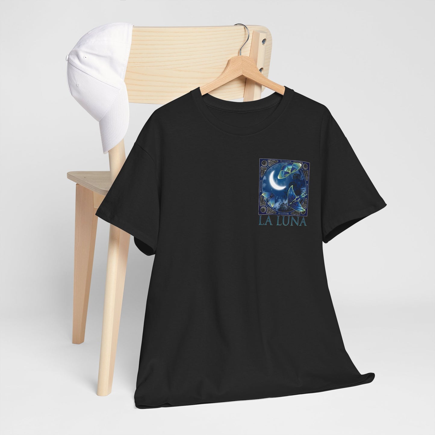 La Luna Moon Phases T-Shirt – Celestial Blue Lunar Graphic Tee