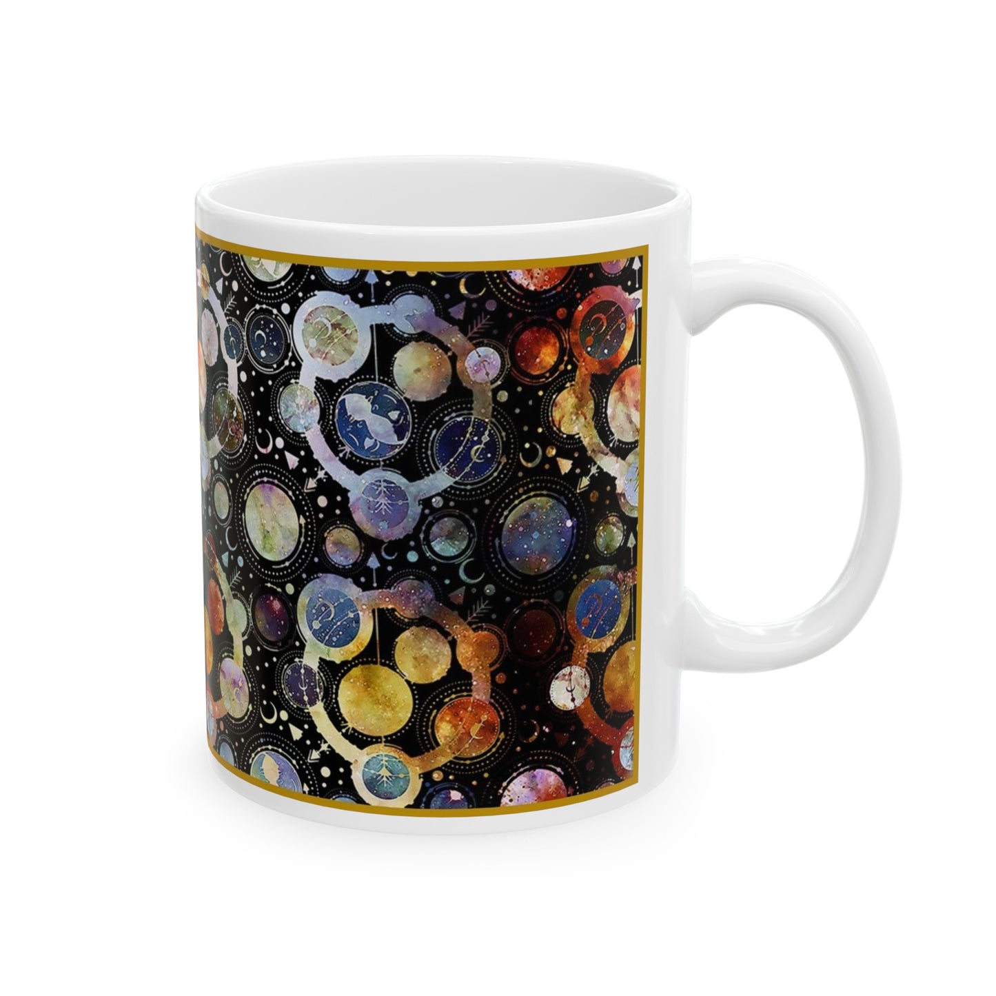 Ceramic Mug: "Cosmos" [Planets-Panel]