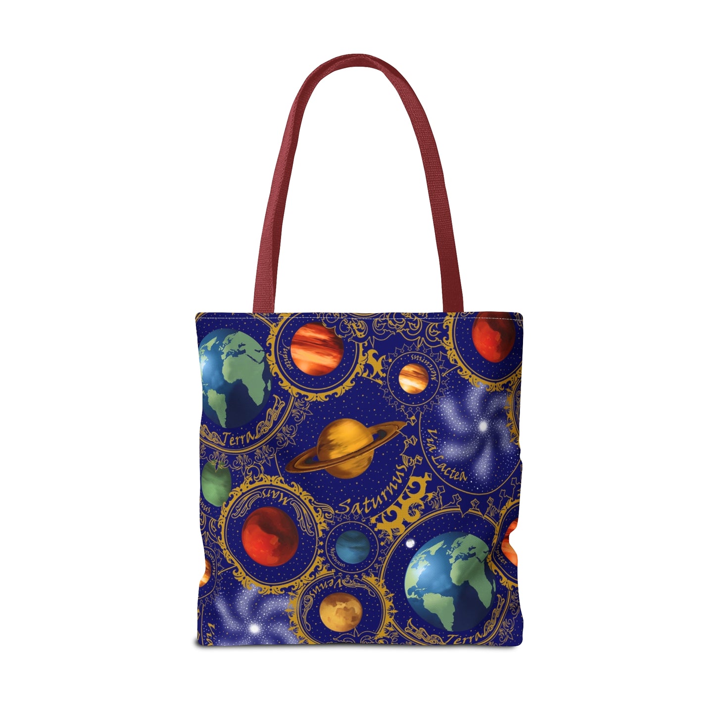Tote Bag: Large-18x18; Celestial Planets-Blue