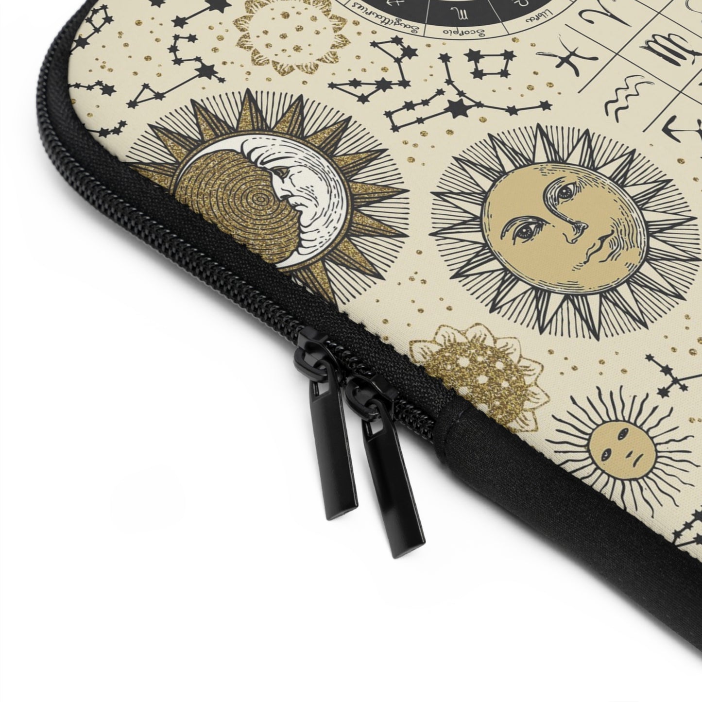 Laptop Sleeve:  [SUN-MOON-STARS]:  Zodiac Panel
