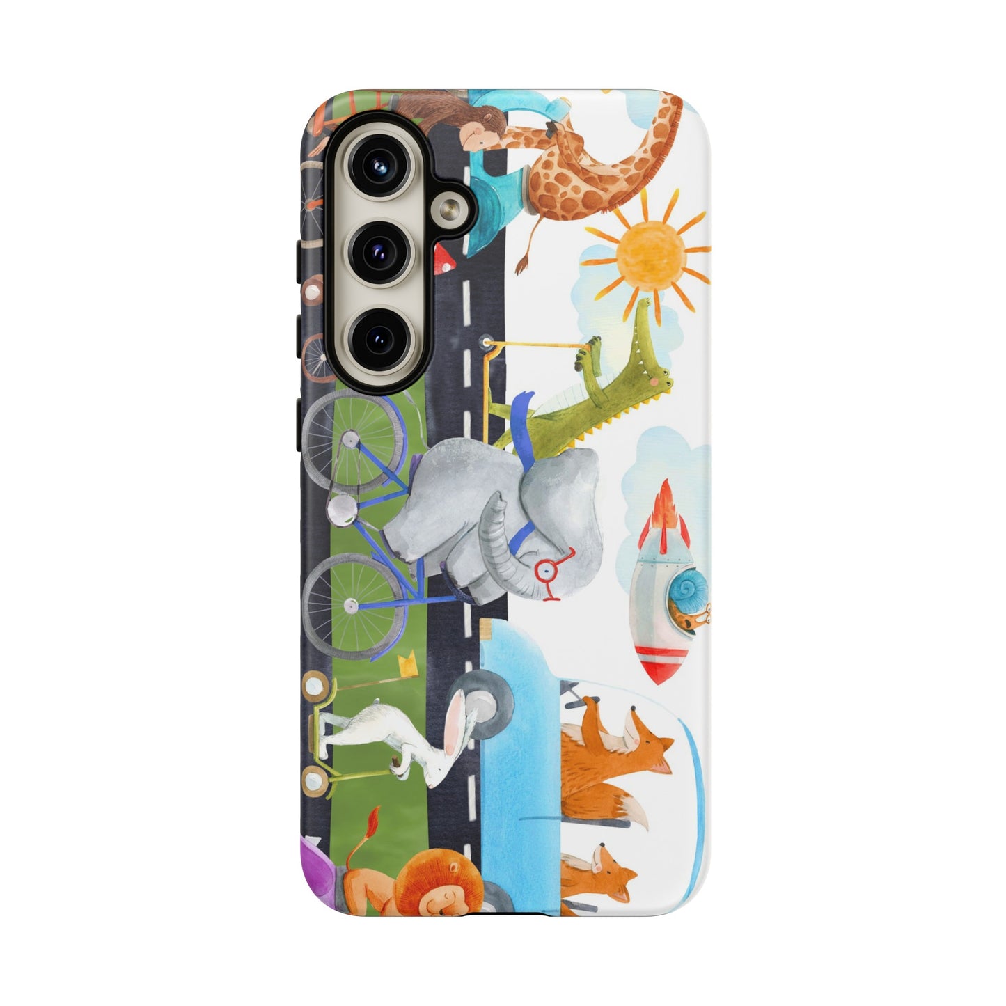 Samsung Galaxy Series Tough Case-Phone Case:  On The Go [Animals]