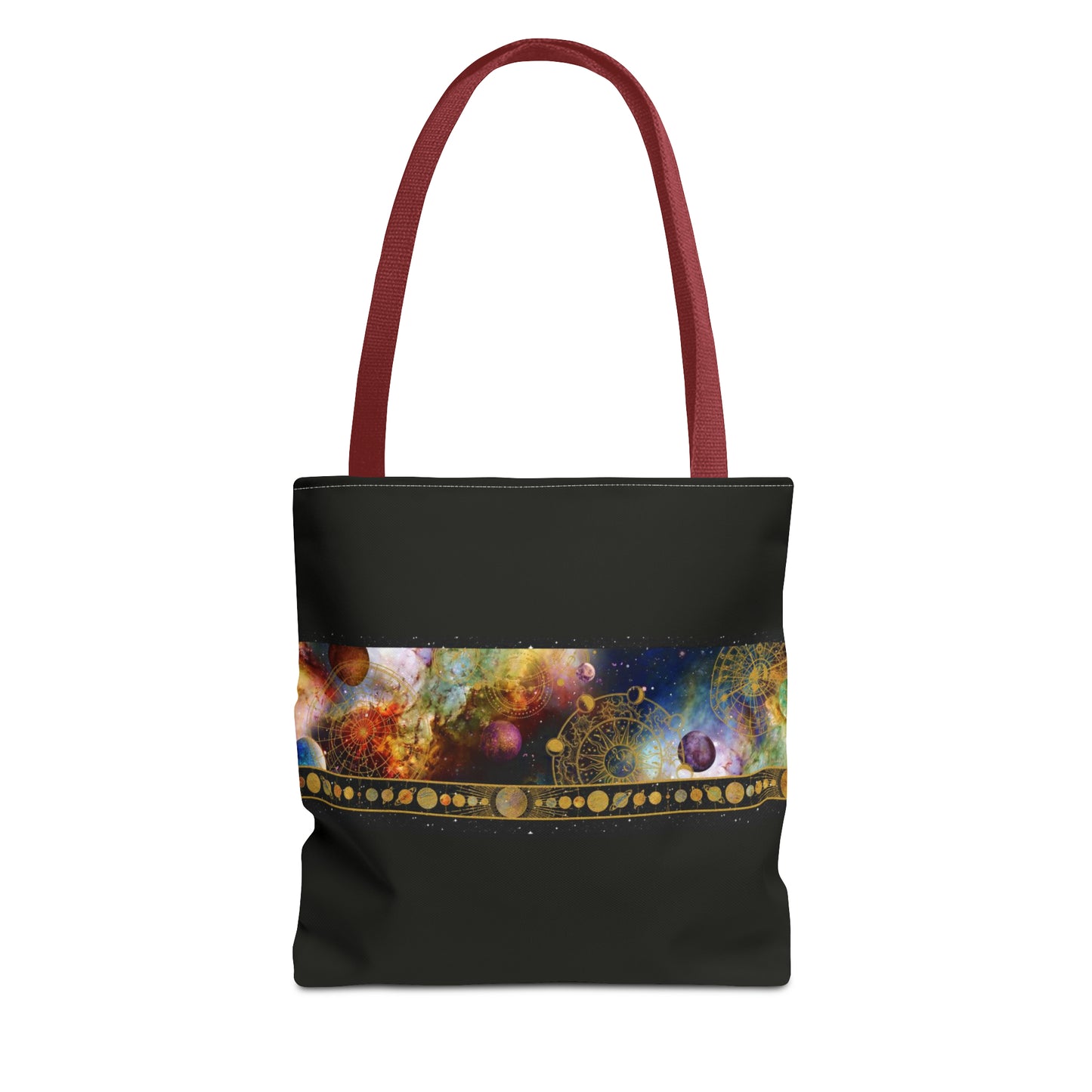 Tote Bag:  large-18x18;  "Cosmos" [Planets Border]