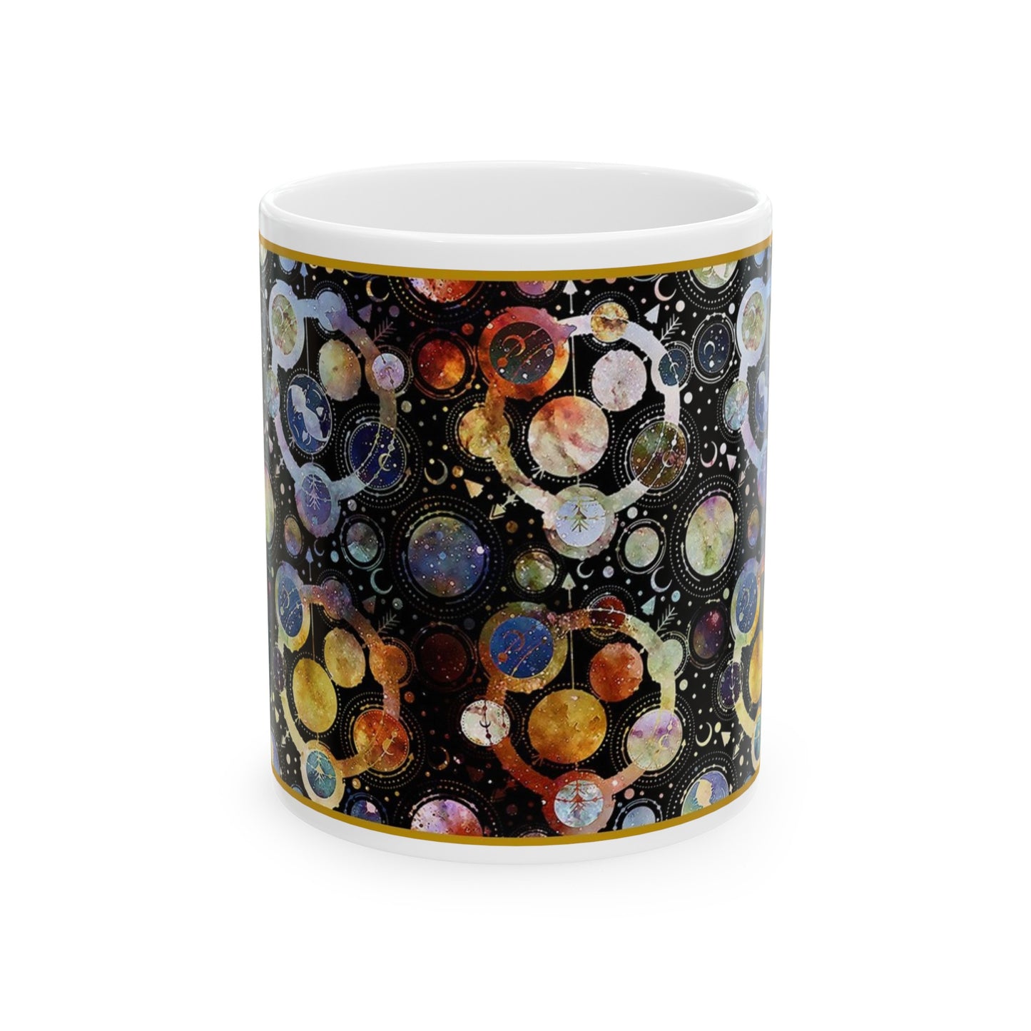 Ceramic Mug: "Cosmos" [Planets-Panel]