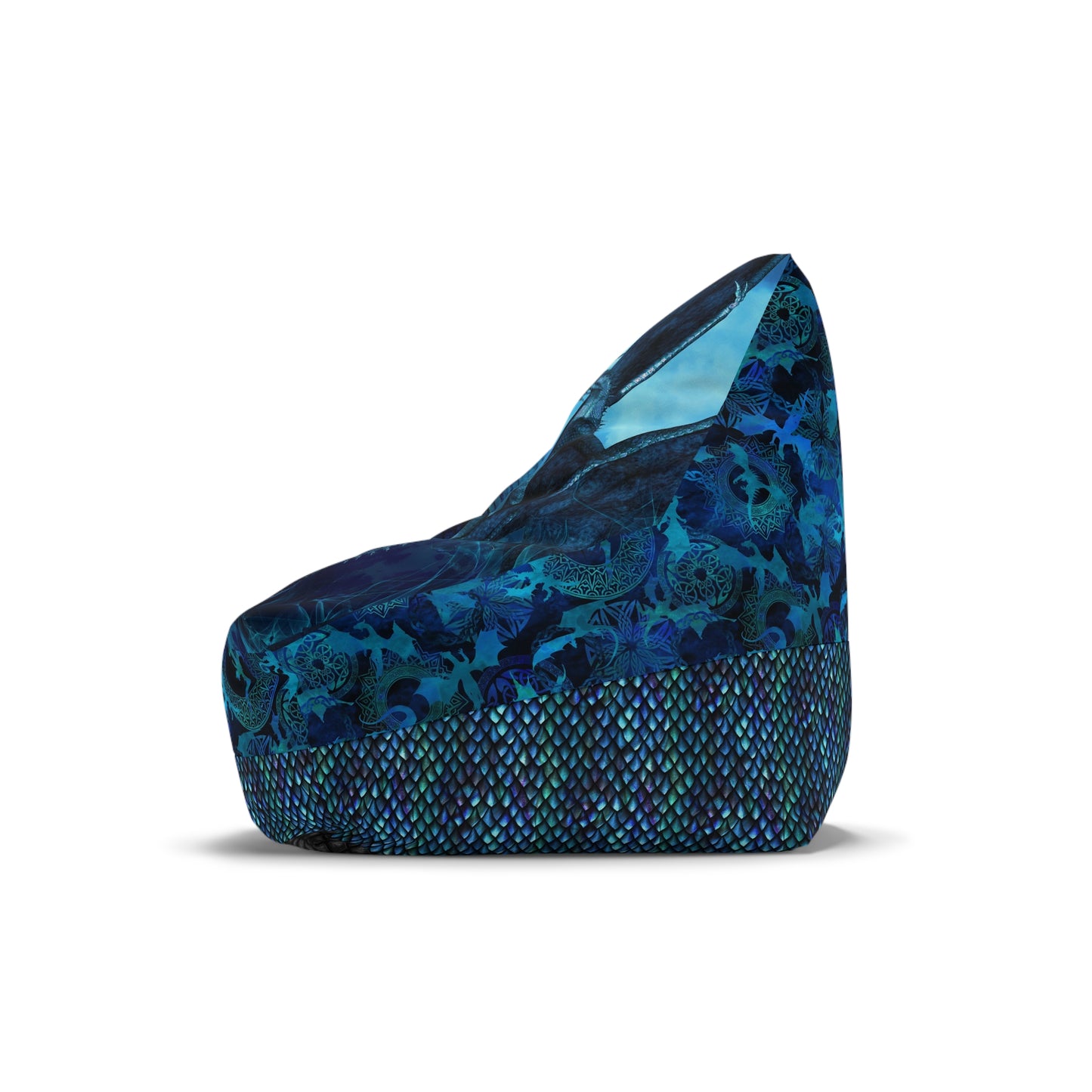 Bean Bag Cover:  Dragons [Blue Fury]