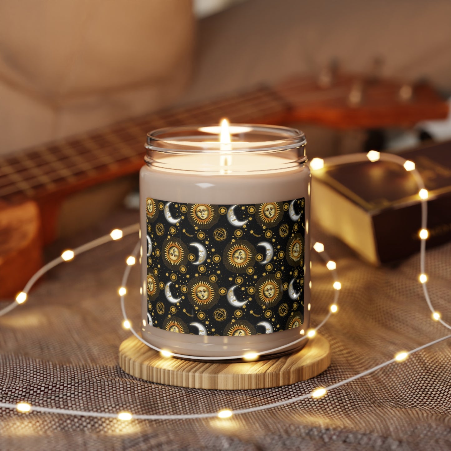 Scented Soy Candle($18.65) - Celestial [Sun, Moon Stars-Black]