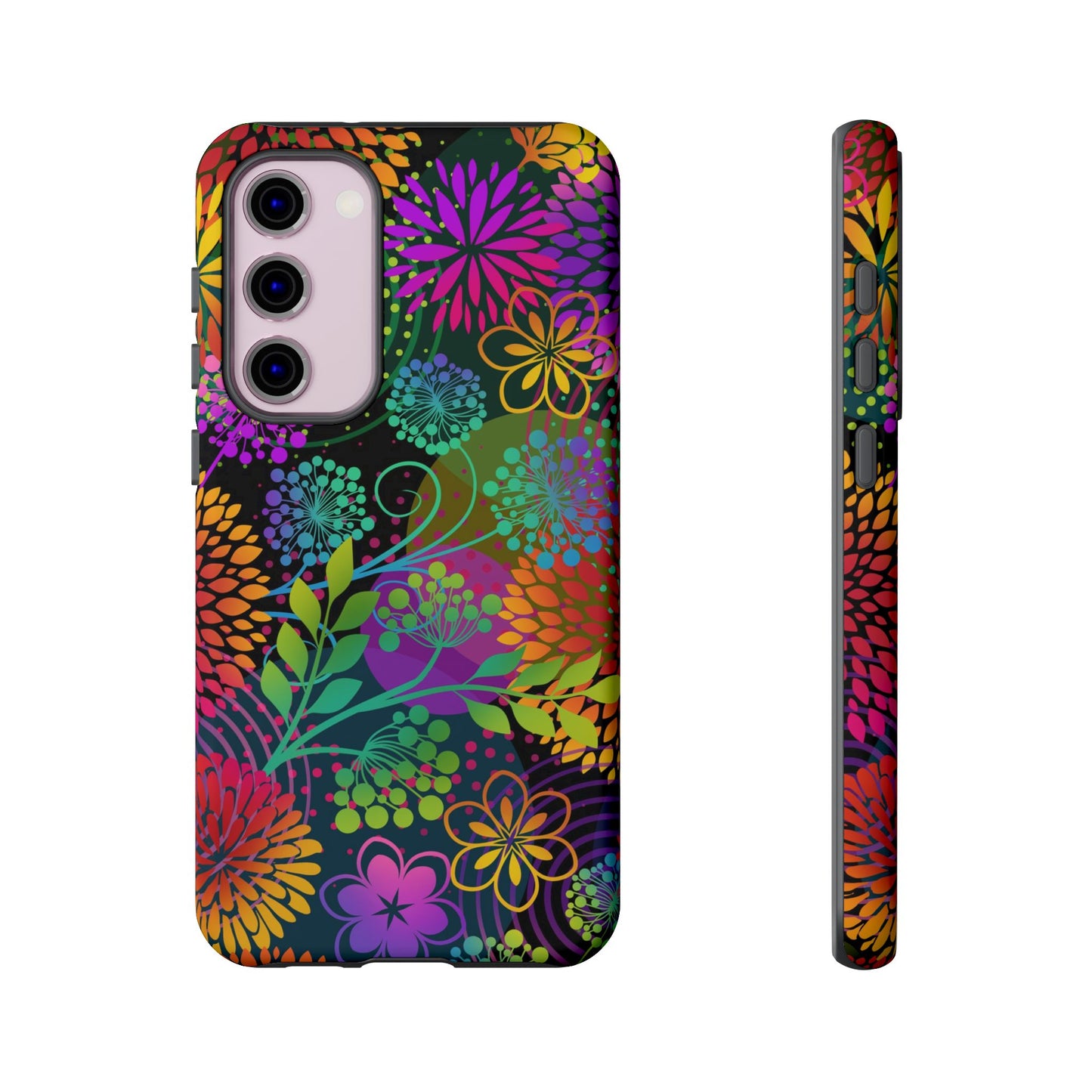 Samsung Galaxy S23 - Tough Case-Phone Case:  Unusual Garden [Bright Flowers]