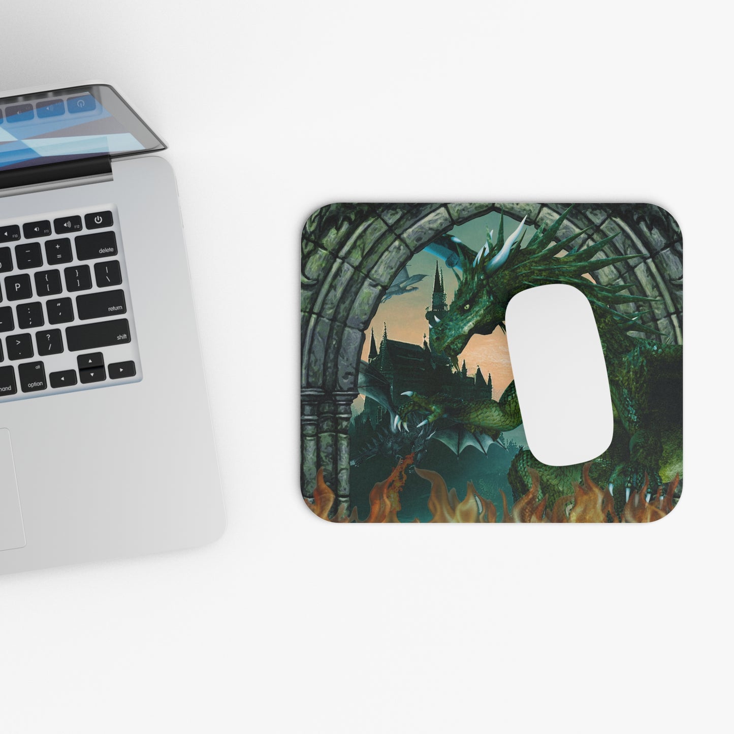 Mouse Pad-Gaming;  9x7 - "Emerald Dragons" Panel