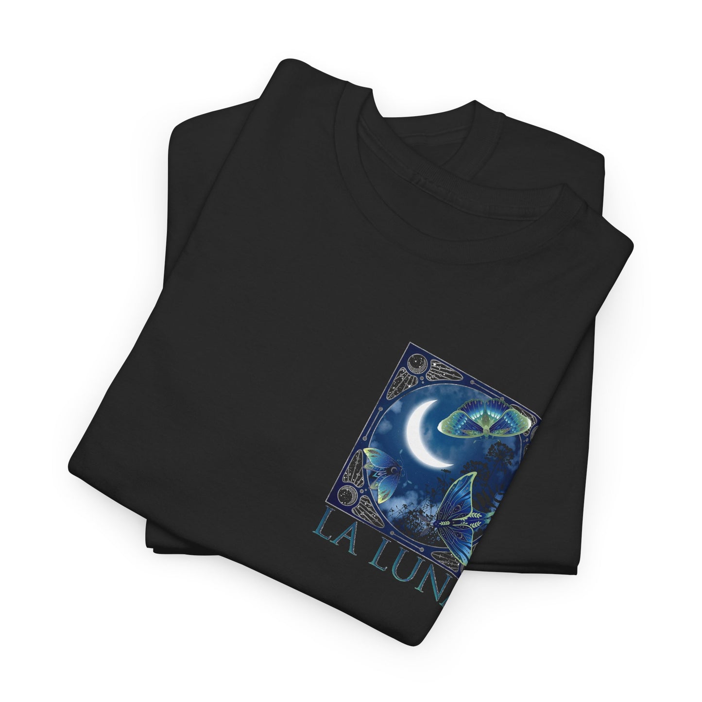 La Luna Moon Phases T-Shirt – Celestial Blue Lunar Graphic Tee