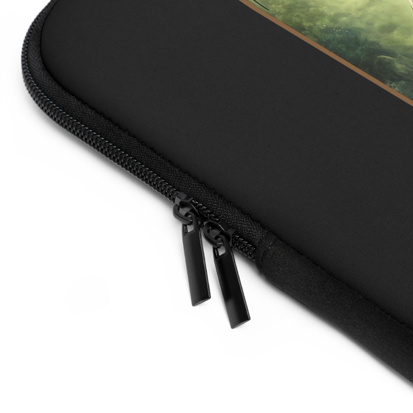 Laptop Sleeve (Sizes: 13", 15", 17"):  Steampunk Menagerie [Peacock]