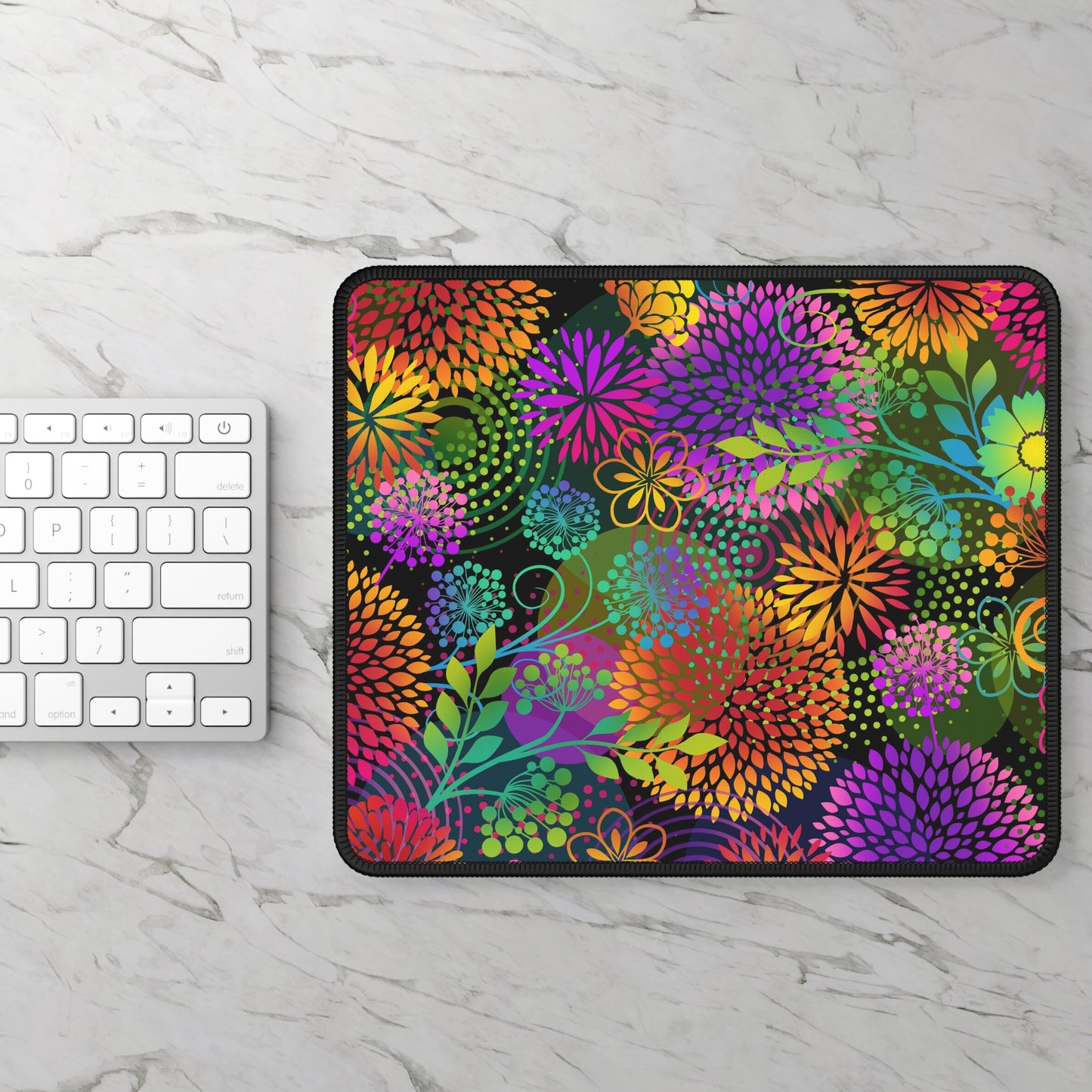 Mouse Pad-Gaming;  9x7 - "Unusual Garden" - Flowers