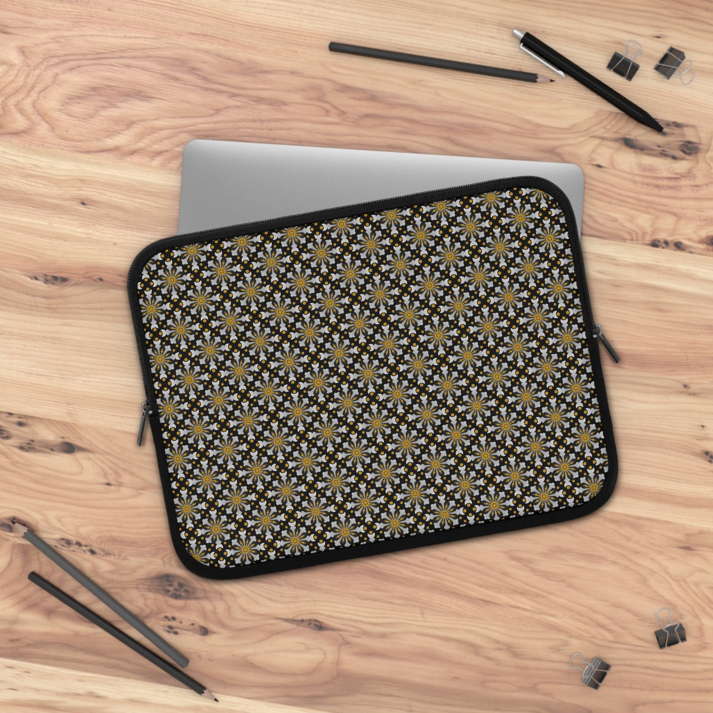 Laptop Sleeve:  Celestial [Black/Gold-Starbusrt]
