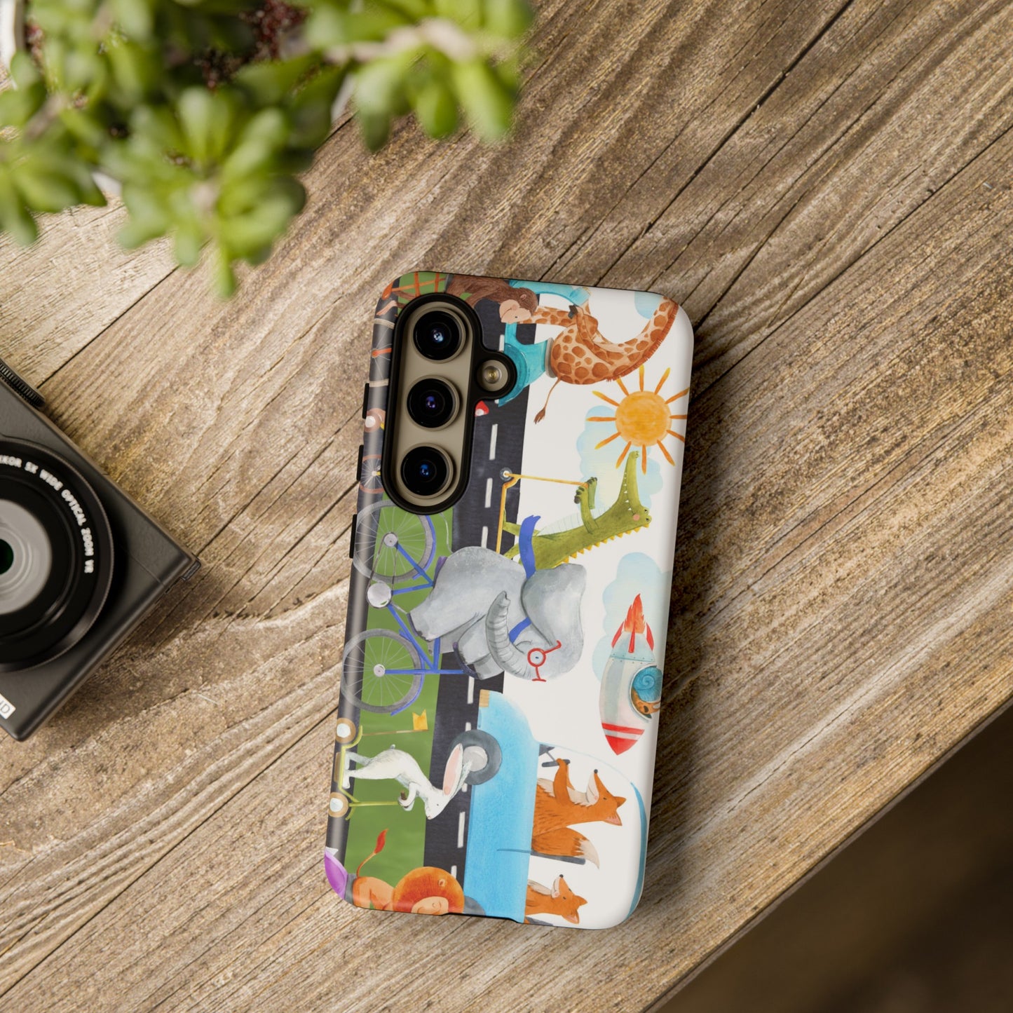 Samsung Galaxy Series Tough Case-Phone Case:  On The Go [Animals]