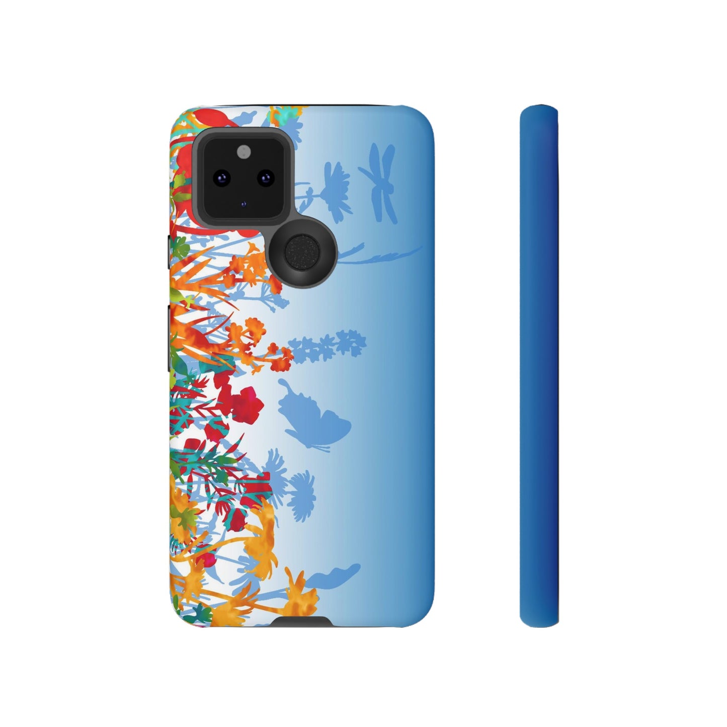 Android Google Pixel (Series) Tough Case-Phone Case:  Dreamscapes [Light Blue Border]