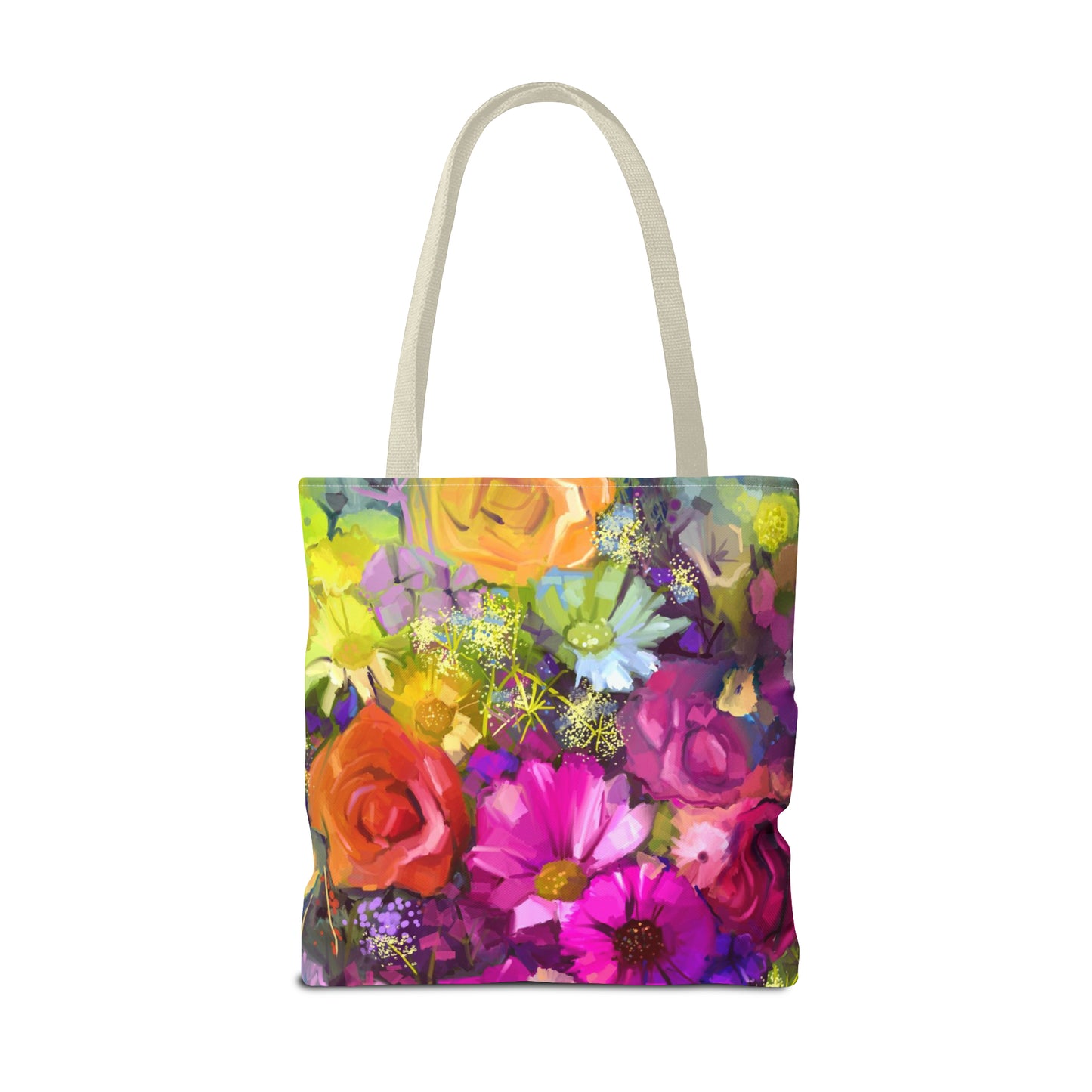 Tote Bag:  large-18x18;  "Year of Art" [Flowers Bunch]