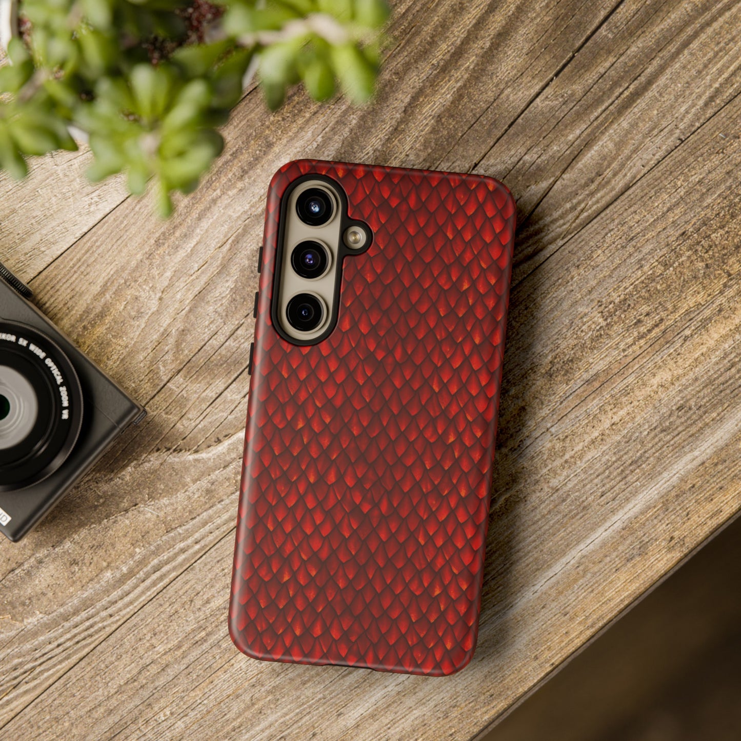 Samsung Galaxy Series Tough Case-Phone Case: Dragons [Red Scales]