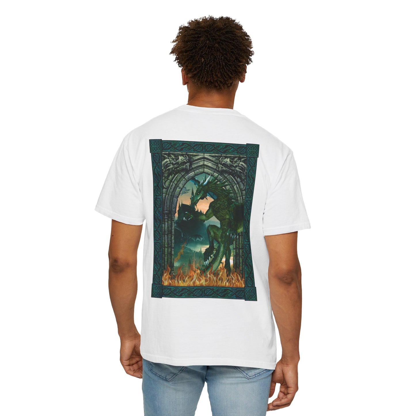 Mythic Dragon T-Shirt — Vintage Green Dragon Graphic Tee