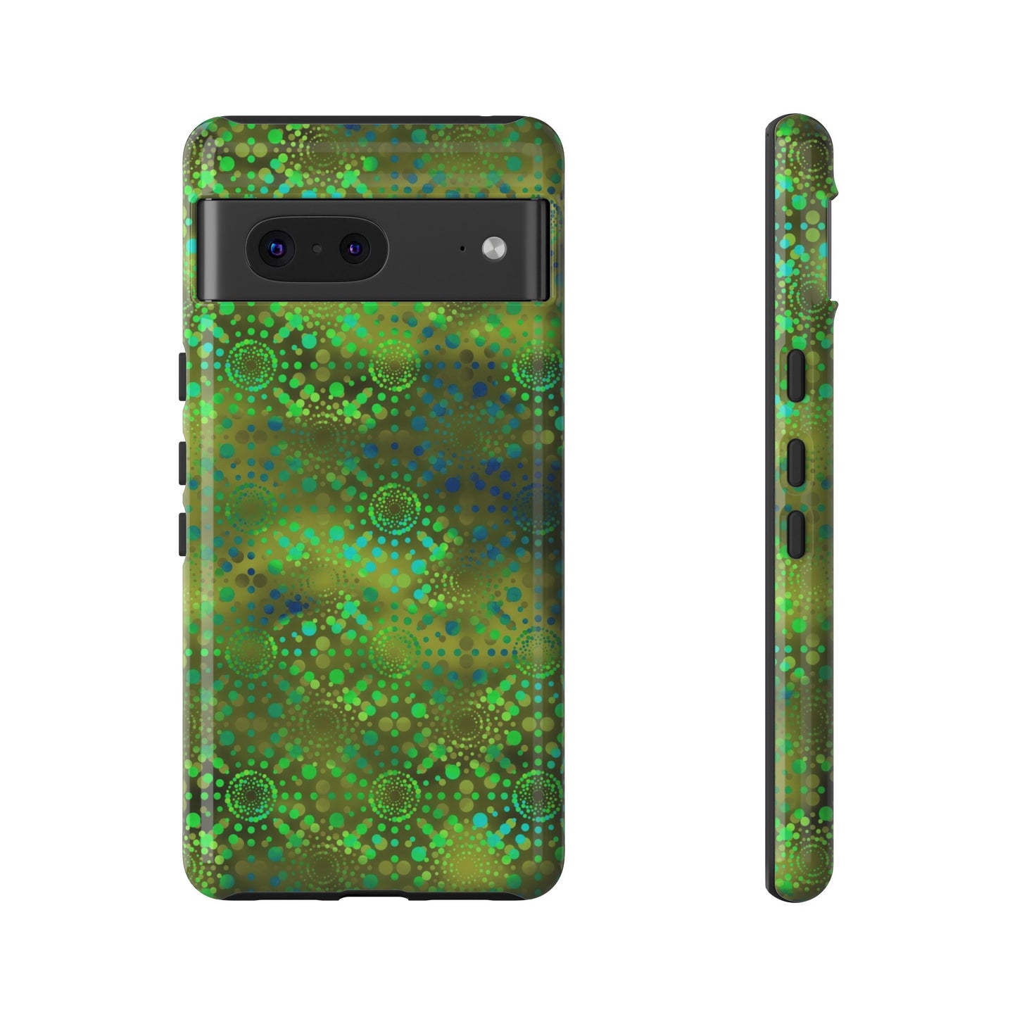 Google Pixel Tough Case-Phone Case: Dreamscapes [Green Kaleidoscope]