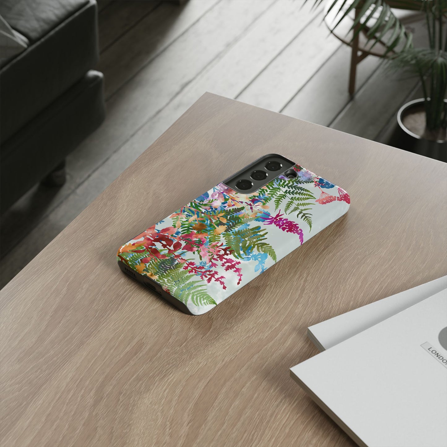 Samsung Galaxy S22 - Tough Case-Phone Case:  Haven [Red Border]