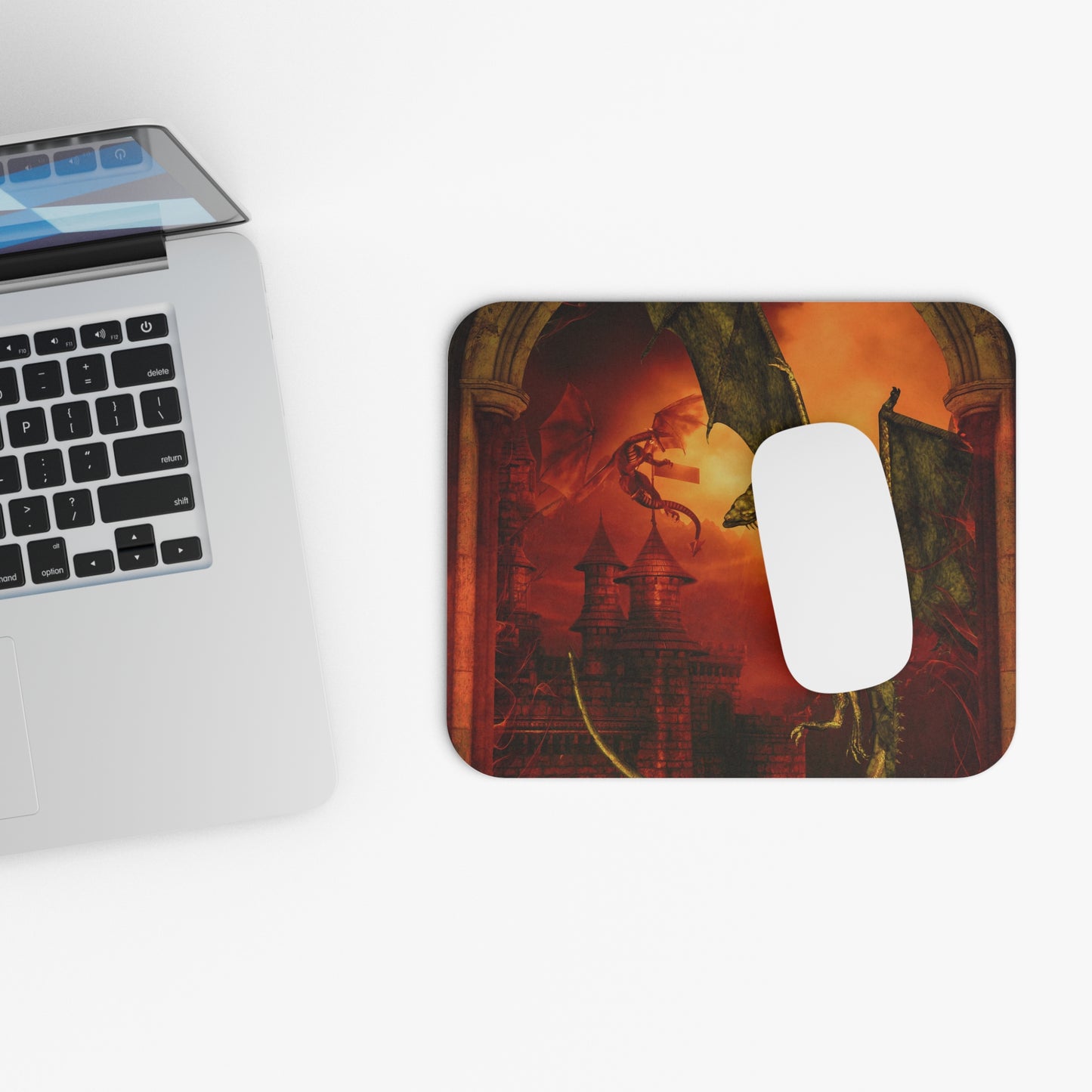 Mouse Pad-Gaming;  9x8 - "Red Dragons" Panel