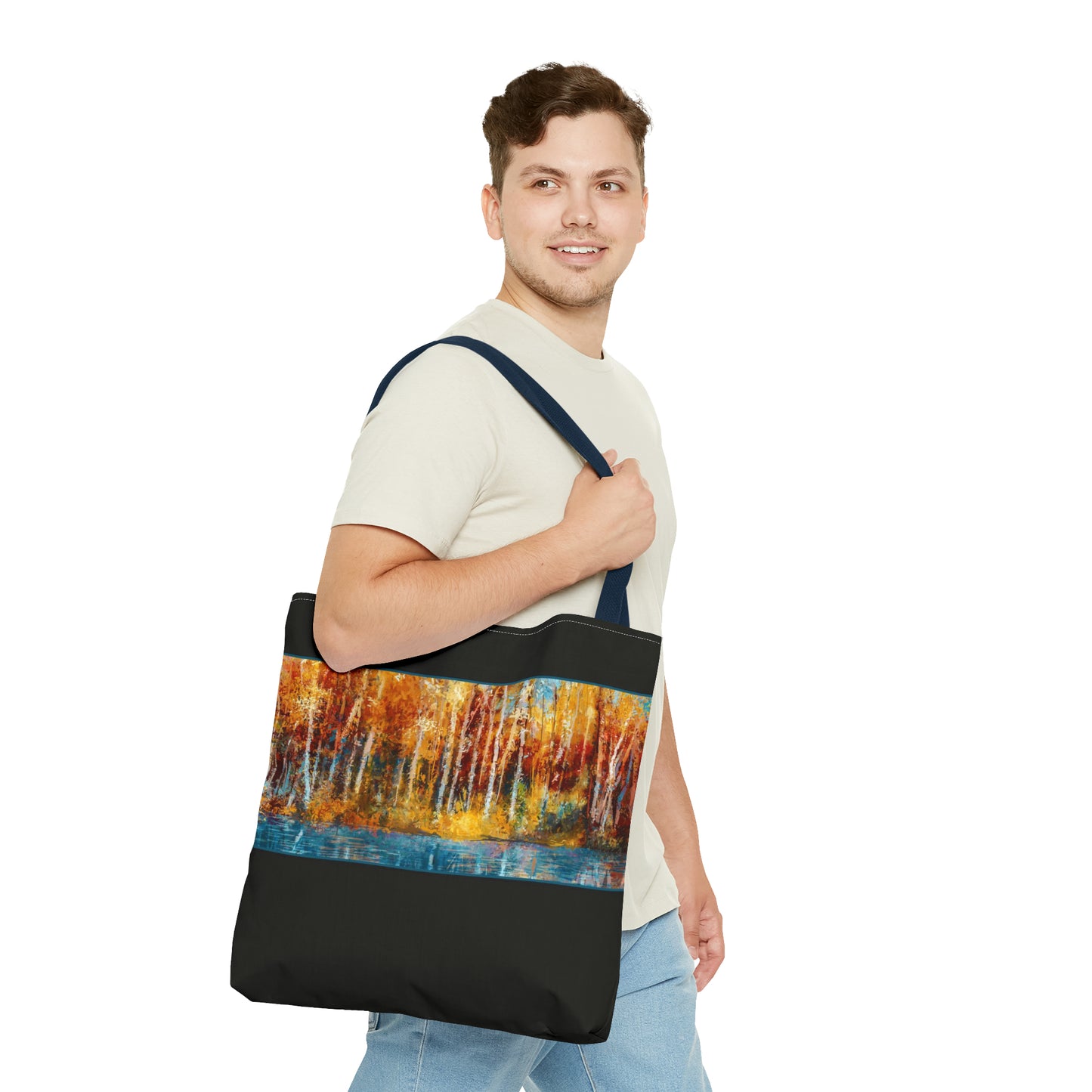 Tote Bag:  large-18x18;  "Year of Art" [Aspen Trees 1l]