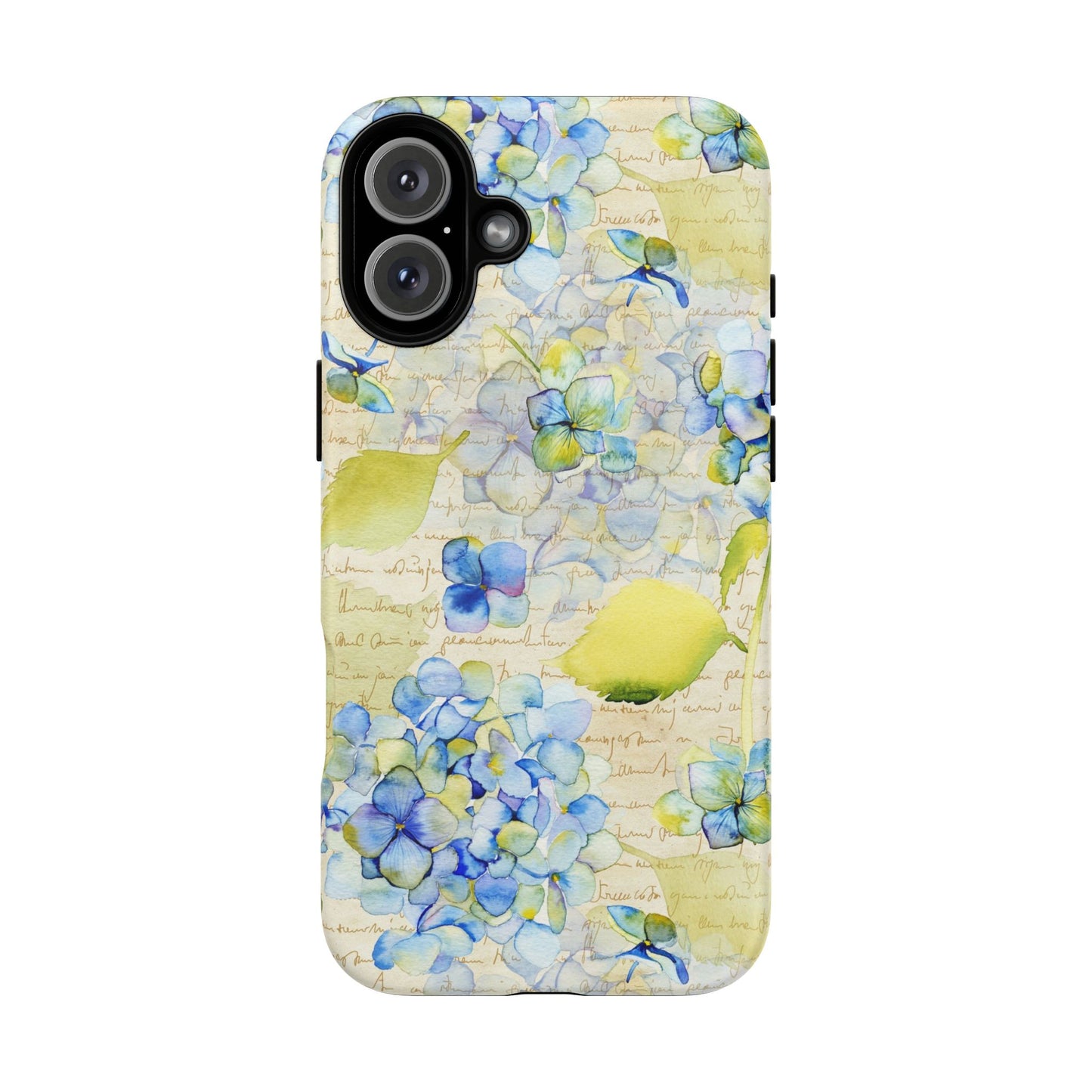 Apple I-Phone 16 (Series) Tough Case-Phone Case: Leah [Flowers w/Script]