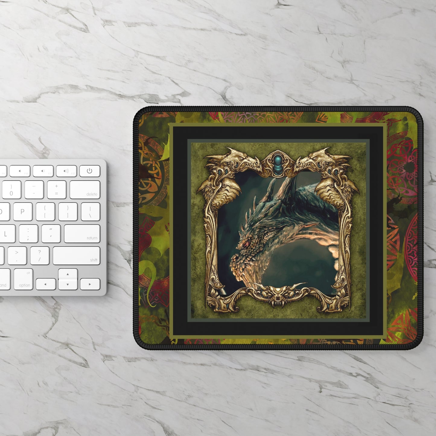 Mouse Pad-Gaming;  9x7 - "Dragons"